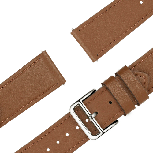 Bandz Bracelet cuir 'Deluxe' Garmin 18mm (marron)