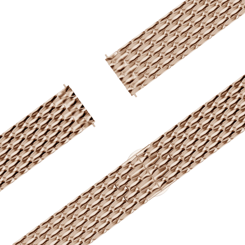 Bandz Bracelet acier 'Dragon' Garmin Forerunner 70 (or rose)