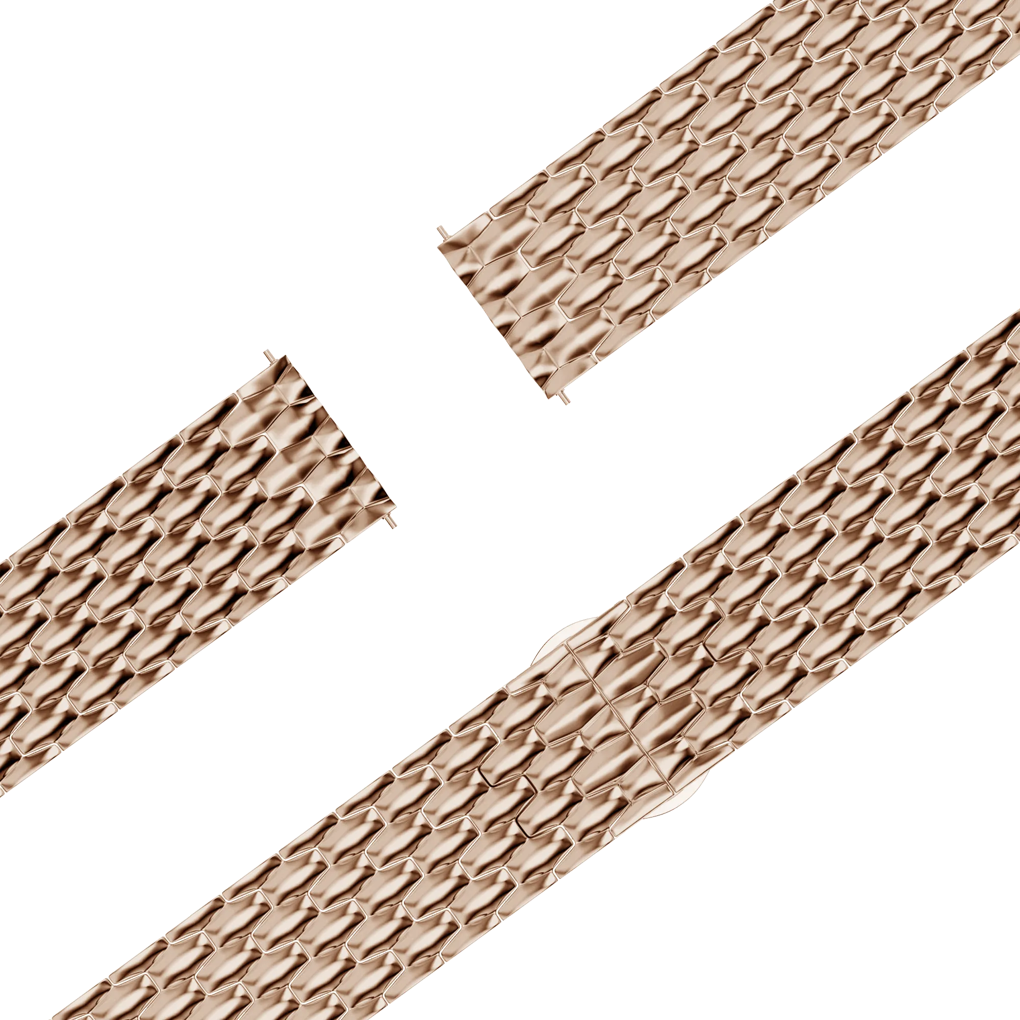 Bandz Bracelet acier 'Dragon' Garmin Forerunner 70 (or rose)