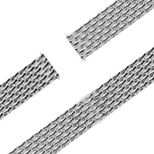 Bandz Bracelet acier 'Dragon' Garmin Forerunner 70 (argent)