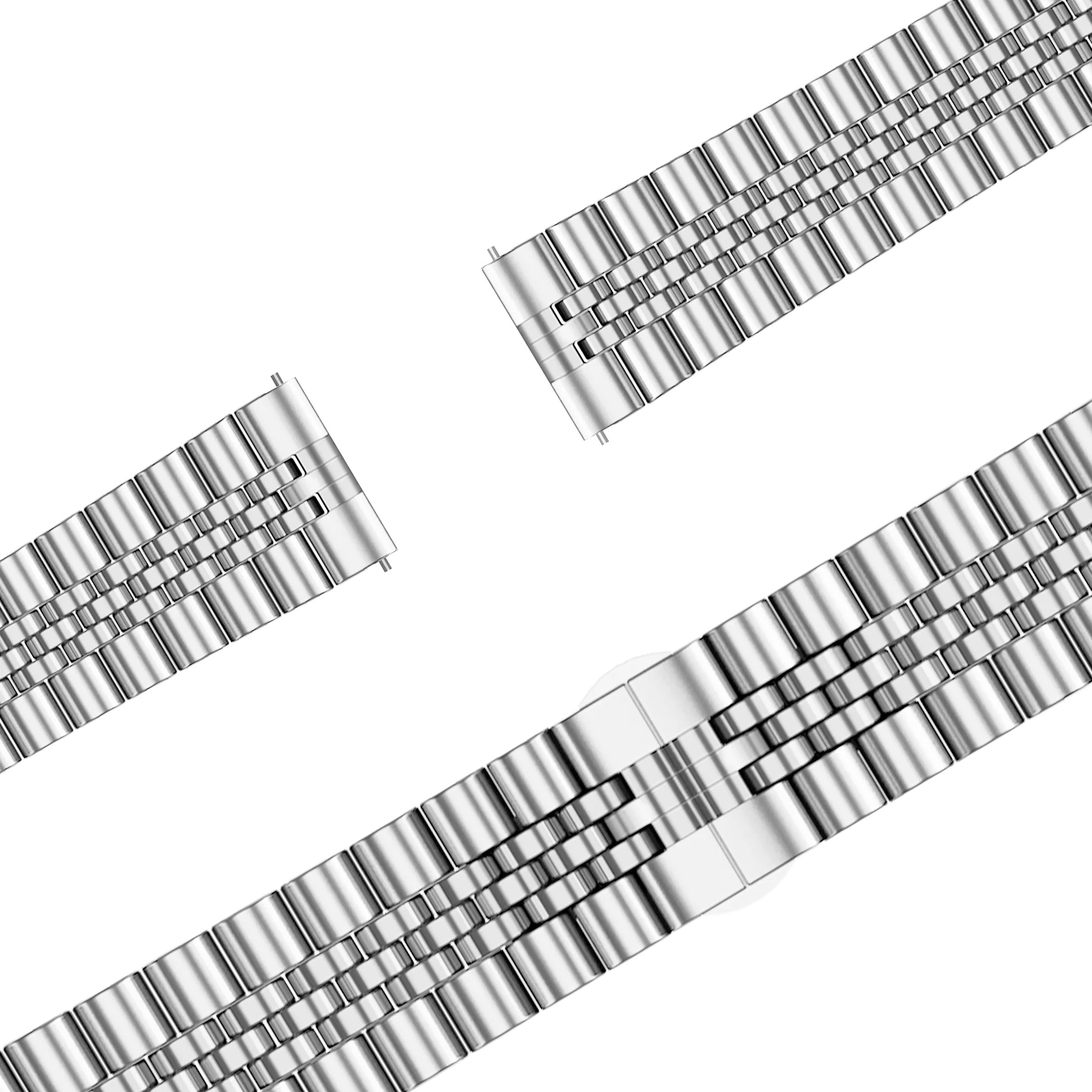 Bandz Bracelet acier 'Jubilee' Garmin Forerunner 265s (argent)