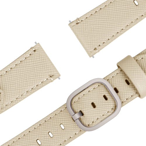 Bandz Bracelet cuir 'Deluxe' Huawei Watch GT 7 - 46mm (kaki)