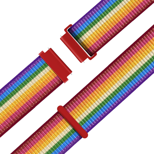 Bandz Bracelet nylon Loop Garmin Forerunner 265s (arc-en-ciel)