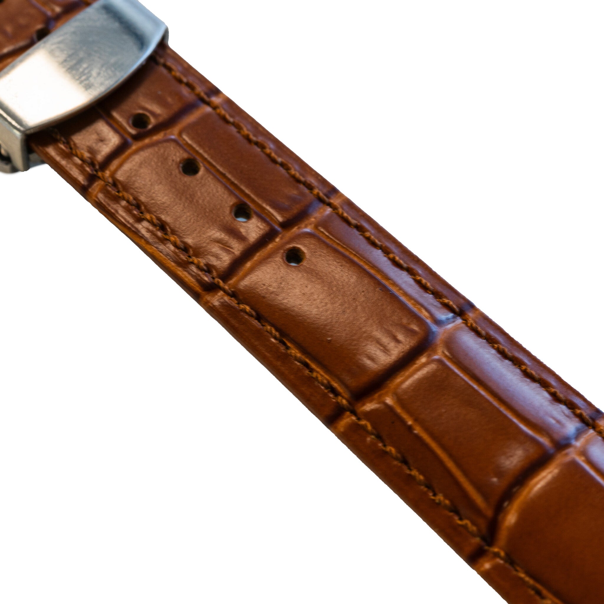 Bracelet cuir de luxe Withings Steel HR Sport (marron)