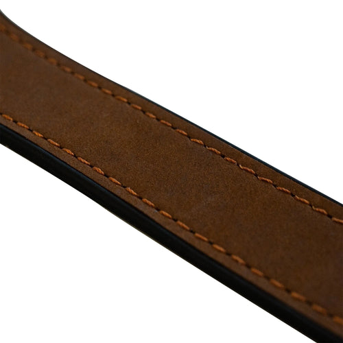 Bracelet cuir avec D-Buckle Amazfit Bip 6 (marron foncé)