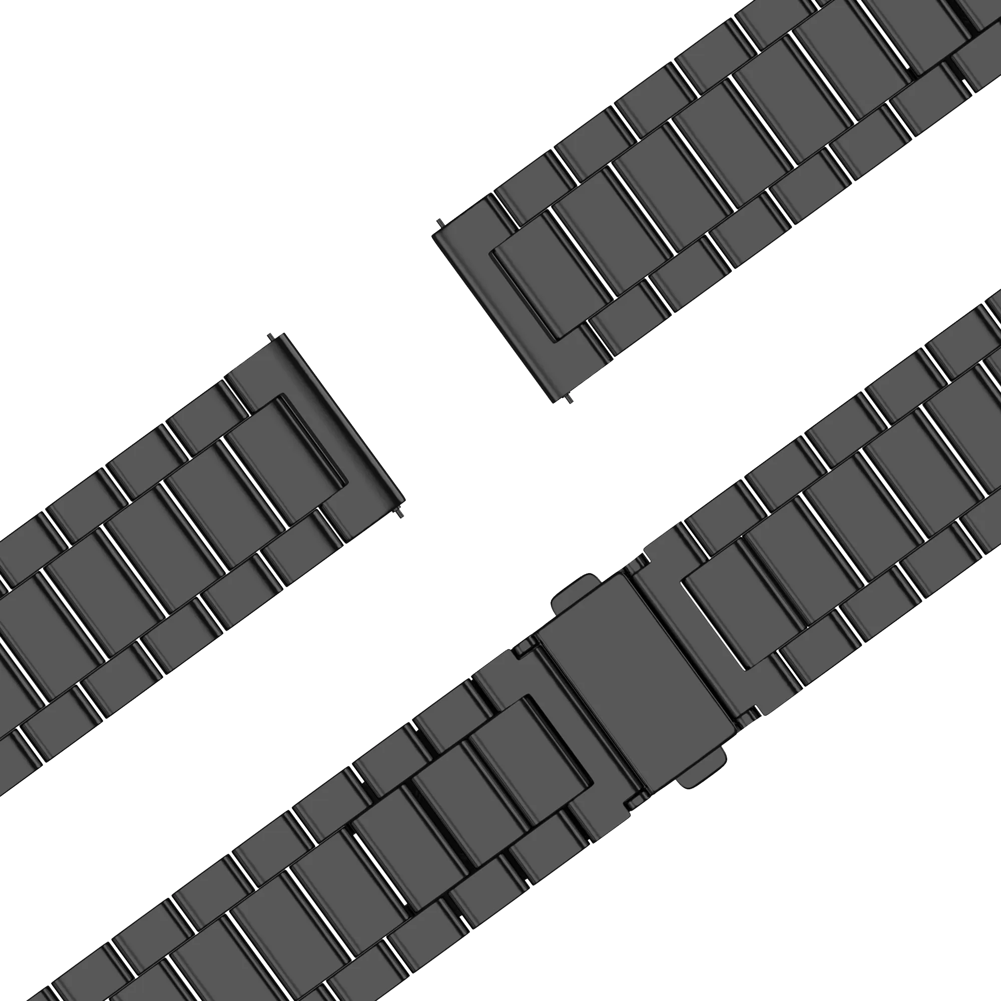 Bandz Bracelet acier 'Classic' Garmin Forerunner 70 (noir)