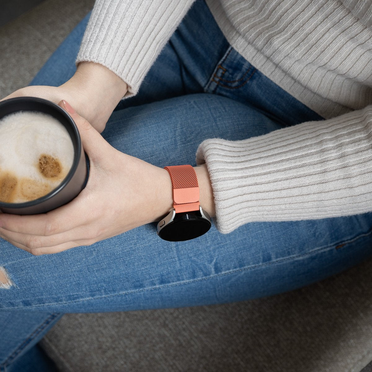 Bracelet milanais Samsung Galaxy Watch 6 - 40mm (orange)