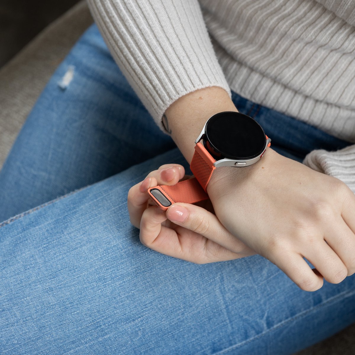 Bracelet milanais Samsung Galaxy Watch 6 - 40mm (orange)