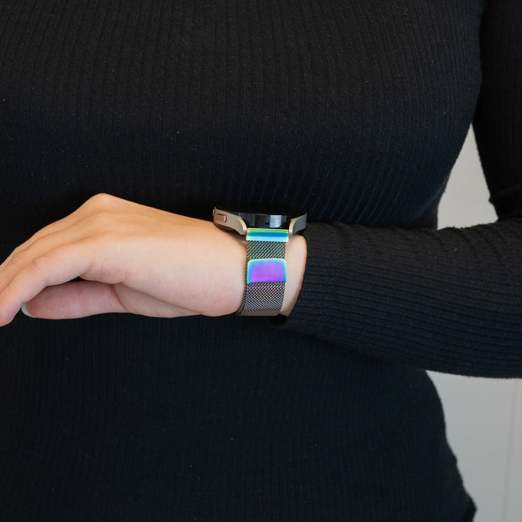Bandz Bracelet Milanais loop Amazfit GTS 4 (Mini) (arc-en-ciel)