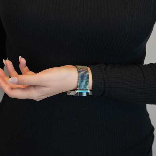 Bandz ICE Smart 3.0 Rectangular 1.78 Milanese Loop Strap (Rainbow)