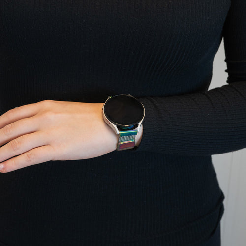 Bandz Garmin Vivomove Style Milanese Loop Strap (Rainbow)