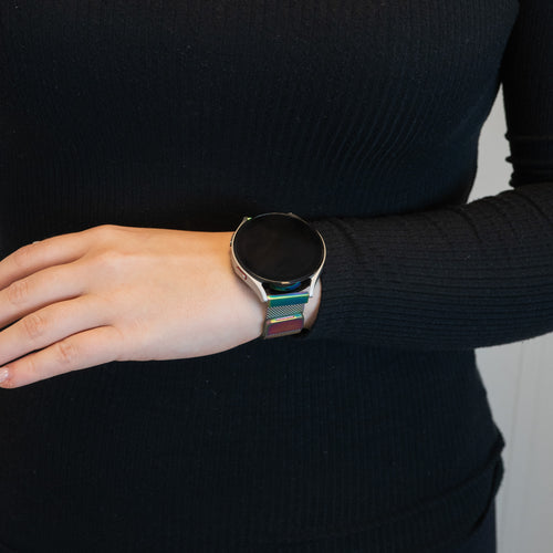 Bandz Garmin Venu Milanese Loop Strap (Rainbow)