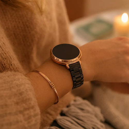 Bandz Pebble Round 2 - 14mm Steel Strap 'Classic' (Black)
