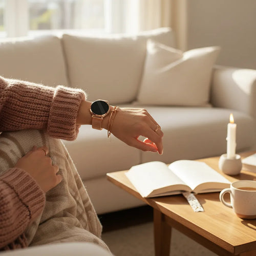 Bandz Bracelet milanais 'Loop' Zenwatch Lily (or rose)