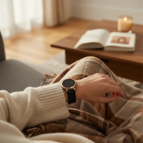 Bandz Zenwatch Lily Woven Nylon Strap (Black)
