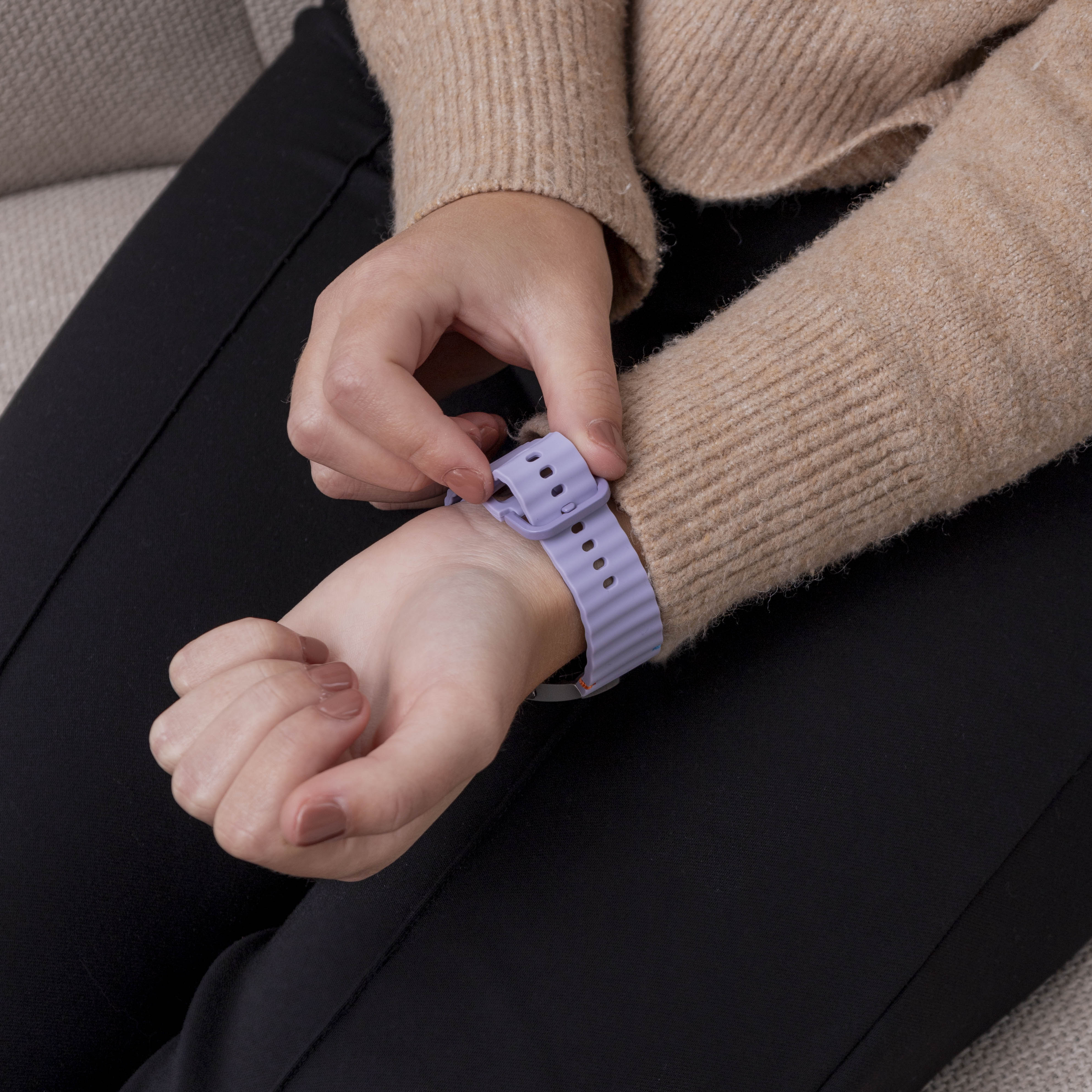 Samsung Galaxy Watch 5 44mm Wave Strap (Light Purple)