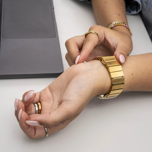 Bracelet métal Fitbit Sense (or)