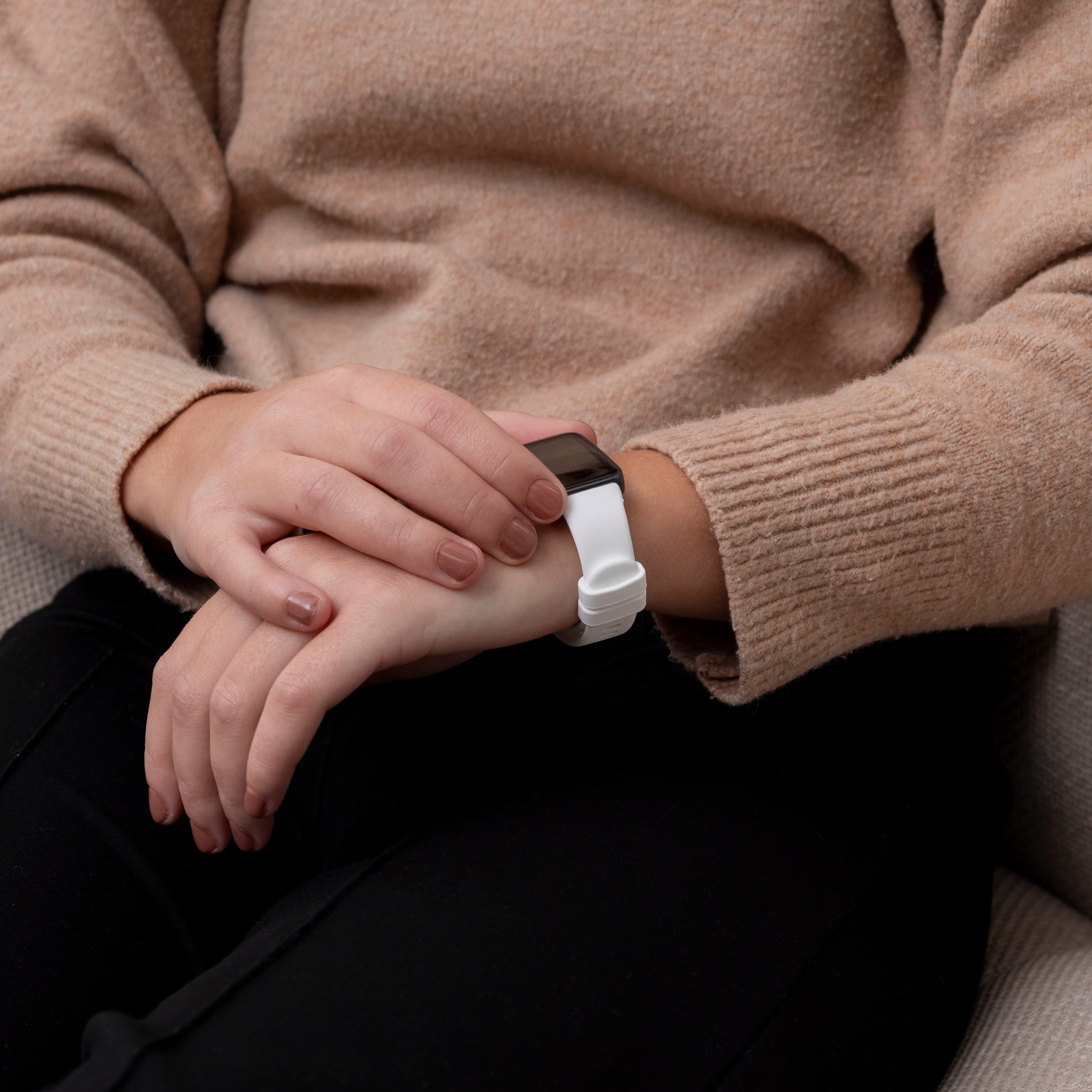 Bracelet silicone classique Huawei Band 9 (blanc)