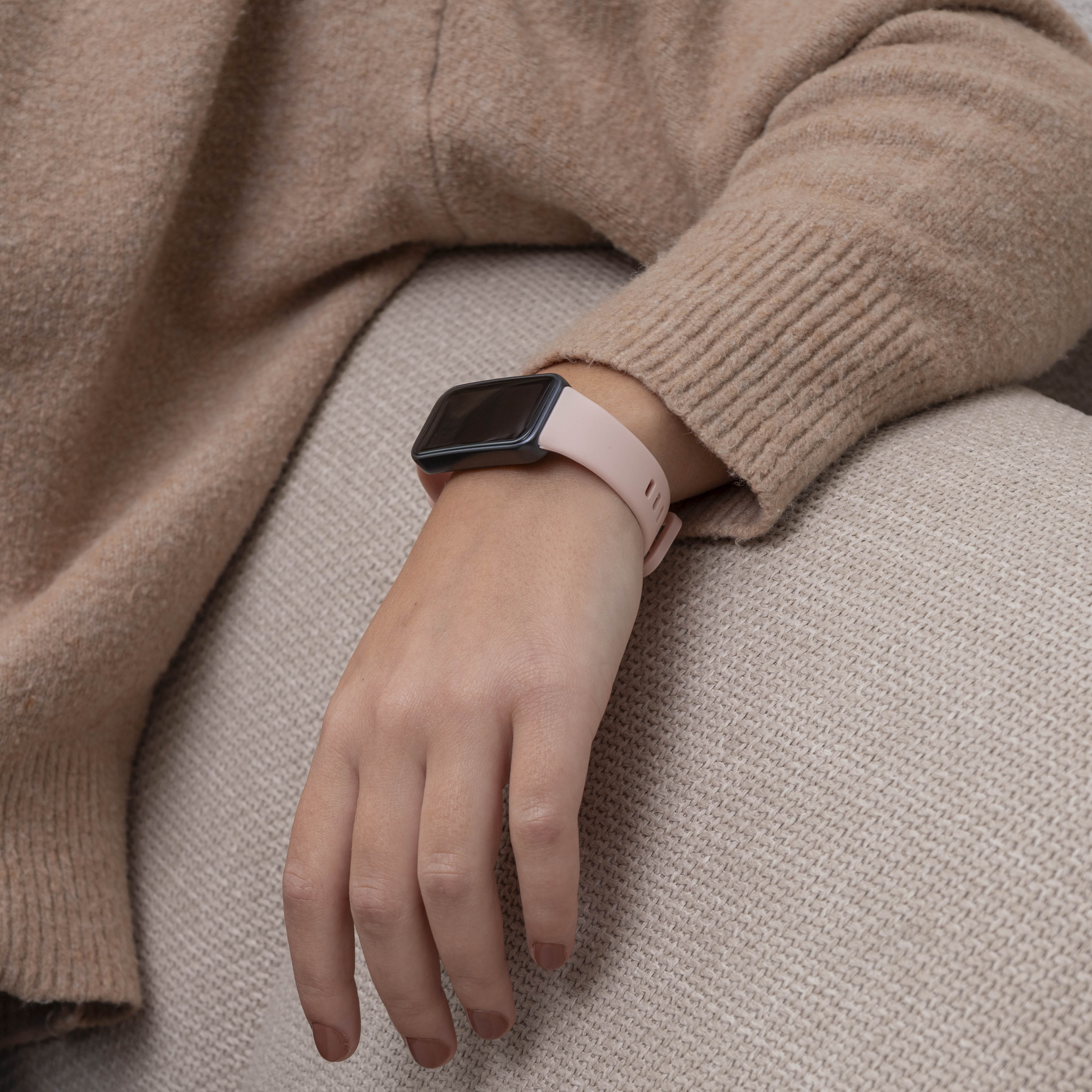Bracelet silicone classique Huawei Band 8 (rose)