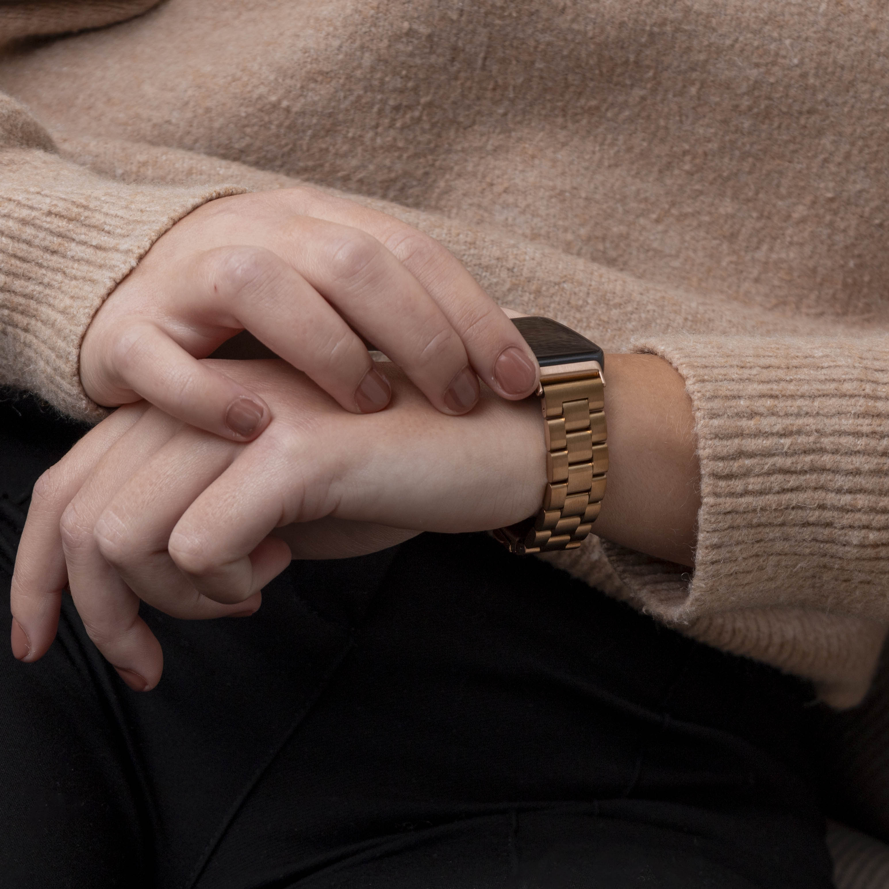 Bracelet acier Huawei Band 8 (or rose)