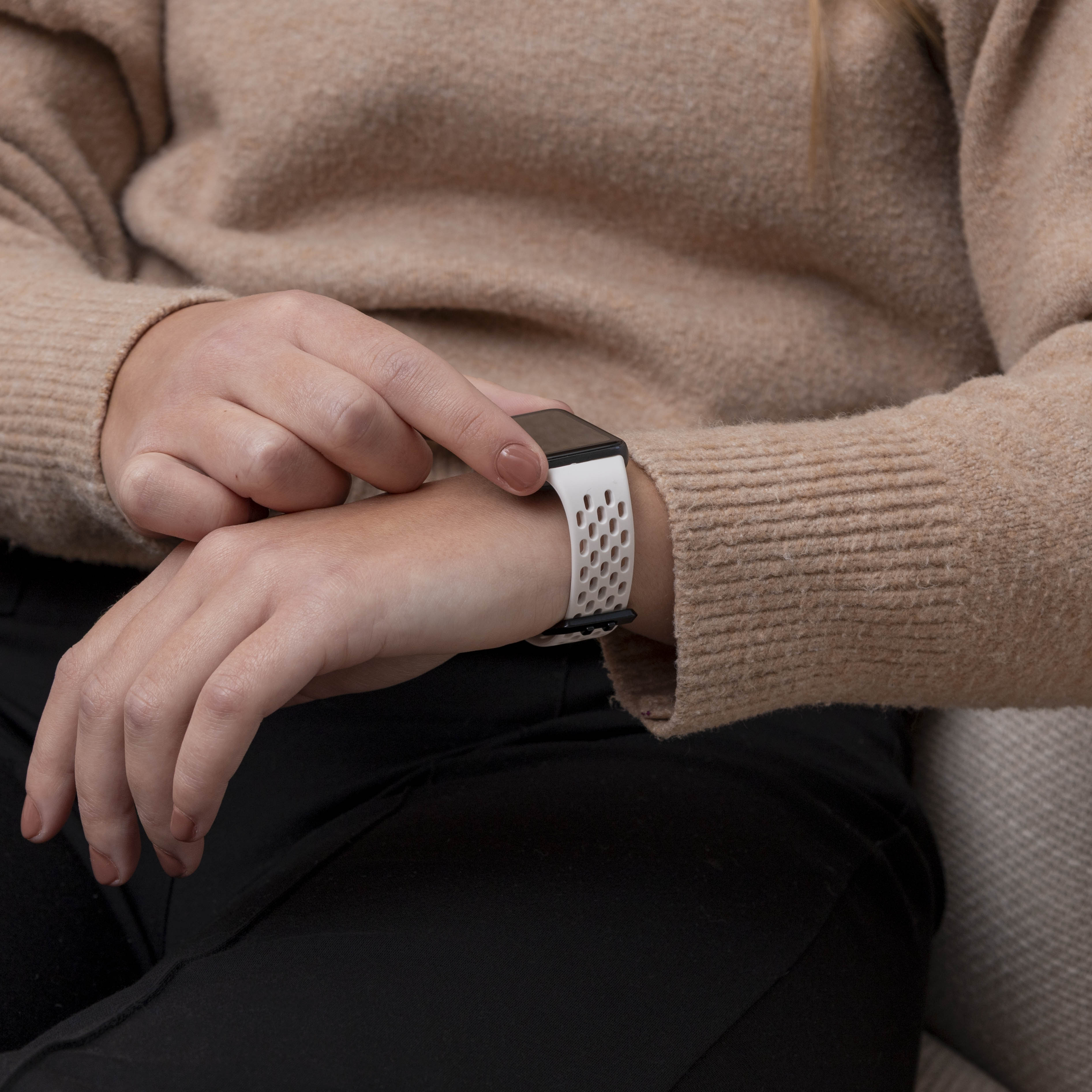 Bracelet silicone respirant Samsung Galaxy Fit 3 (lumière stellaire)