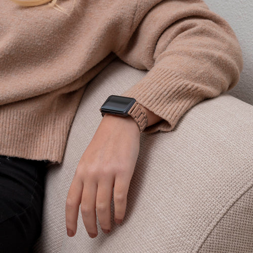 Bracelet acier Samsung Galaxy Fit 3 (or rose)