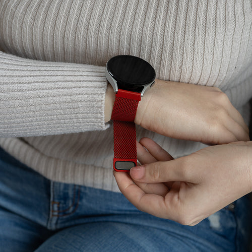 Bracelet Milanais Samsung Galaxy Watch 5 Pro (rouge)
