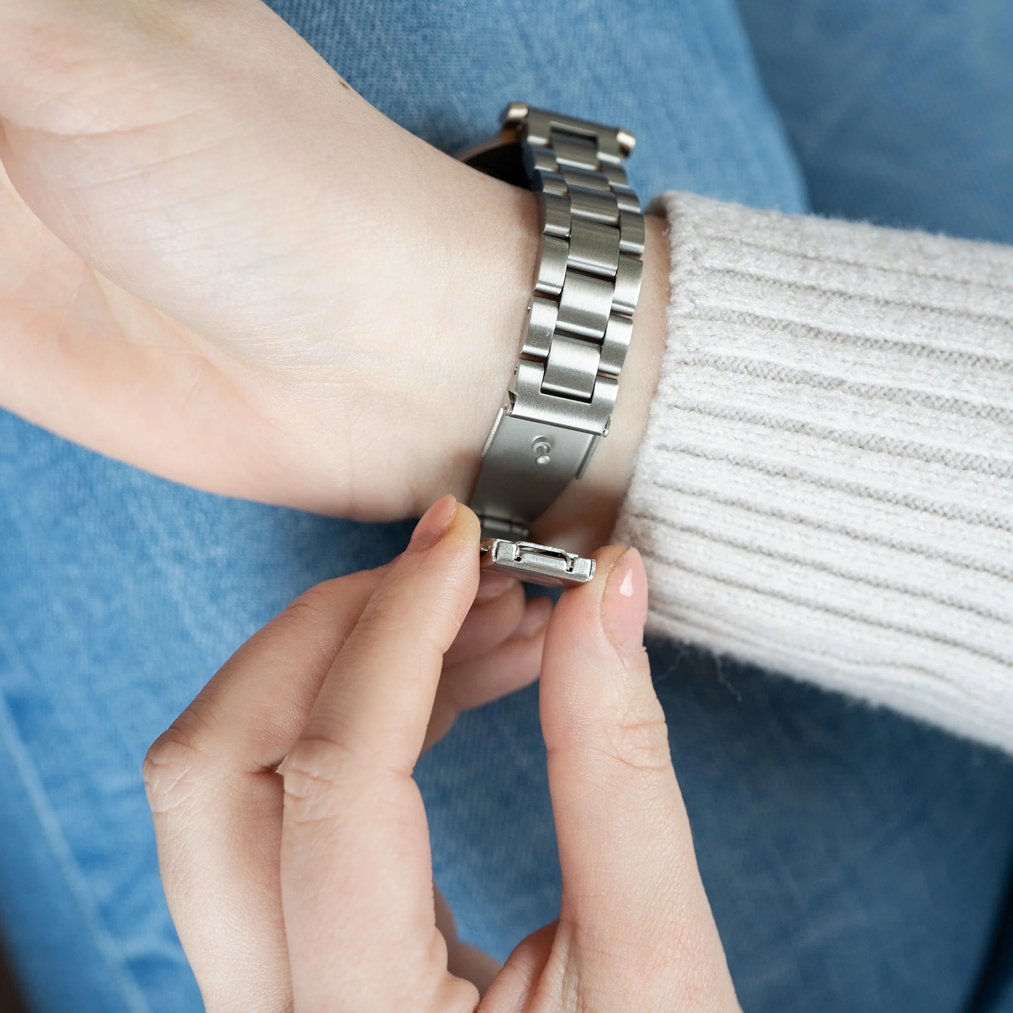 Bracelet acier Garmin Lily (argent)