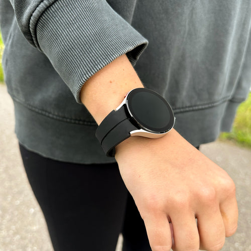 Silicone Magnetic Sport Strap, black, lifestyle photo
