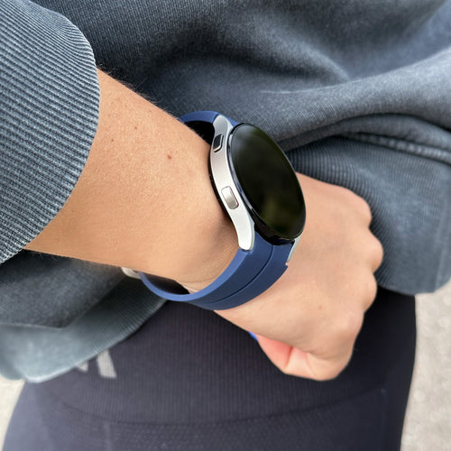 Silicone Magnetic Sport Strap, dark blue, lifestyle photo