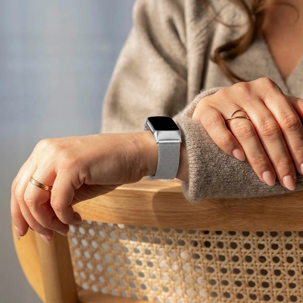 Bracelet Milanais Fitbit Charge 6 (argent)