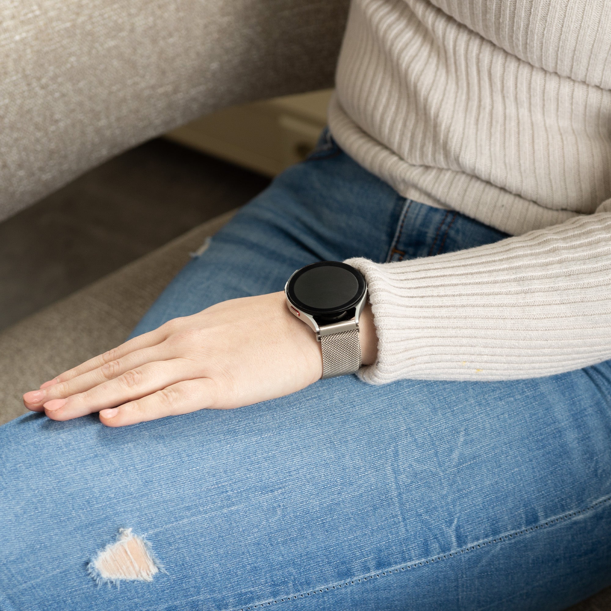 Bracelet Milanais Samsung Galaxy Watch 4 40mm (lumière stellaire)