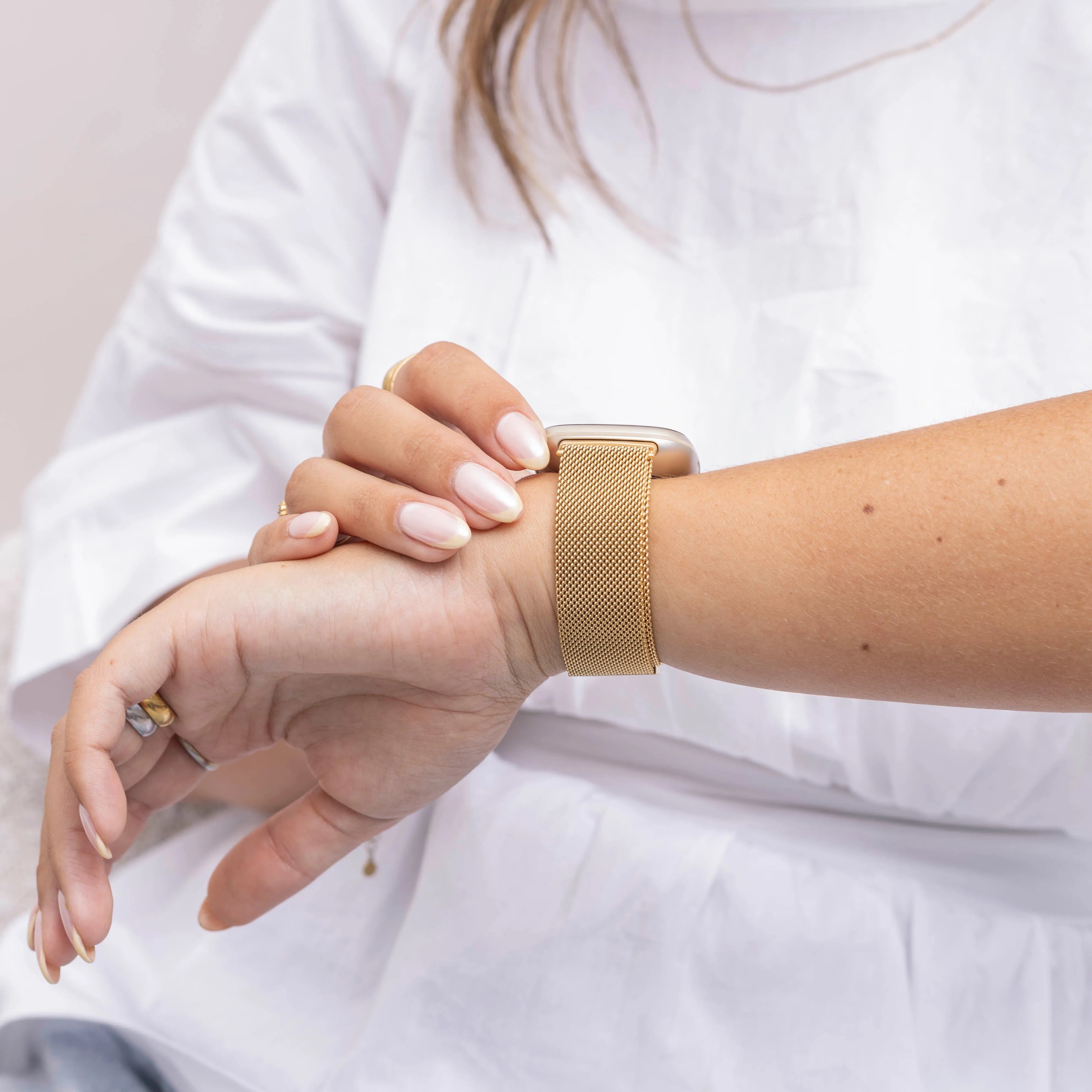 Bracelet Milanais Fitbit Versa 3 (or)