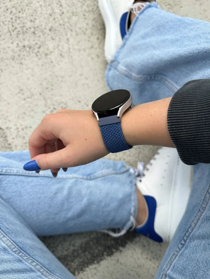 Bracelet tressé réglable Amazfit Bip U (Pro) (bleu)