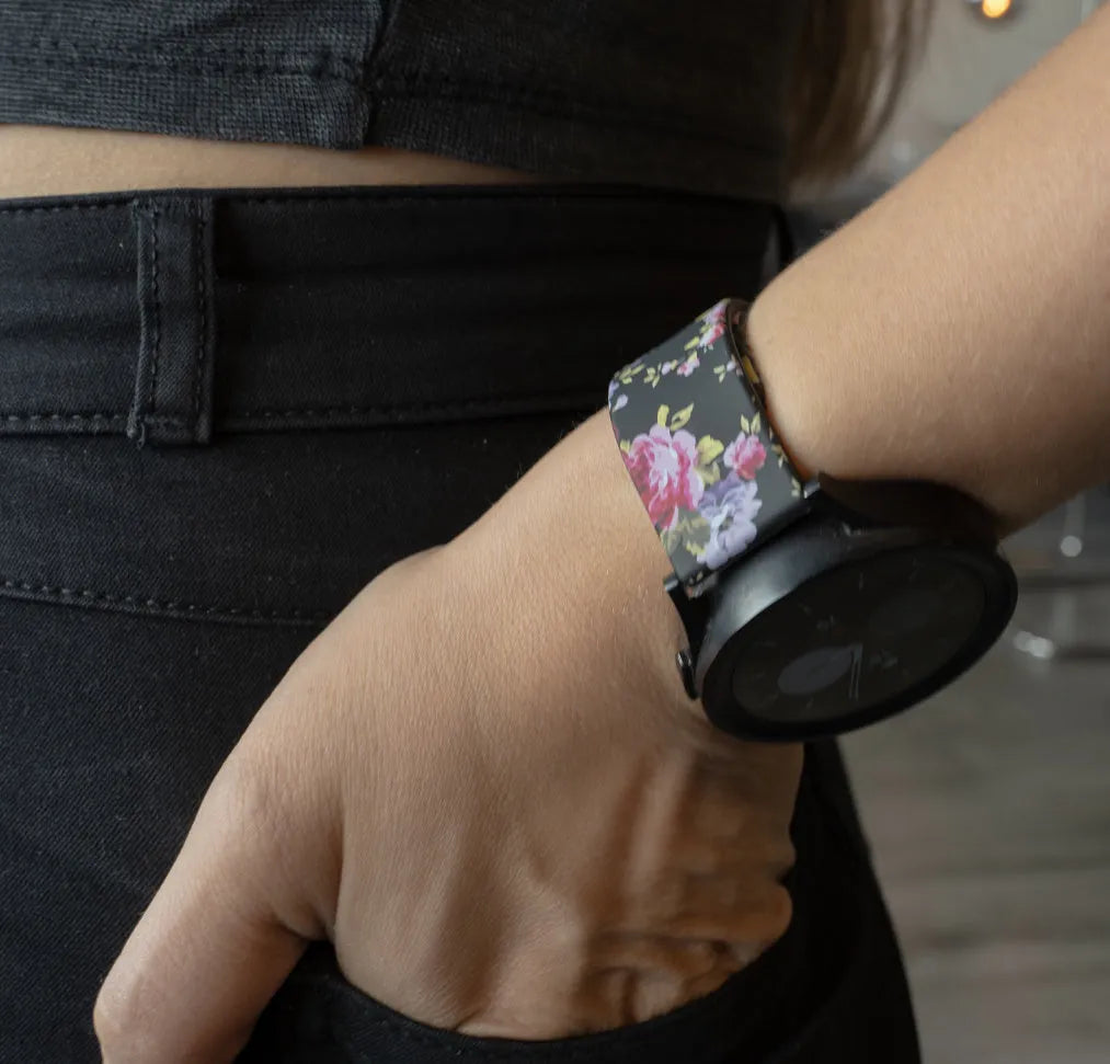 Pink Flower Coros Pace 2 Strap