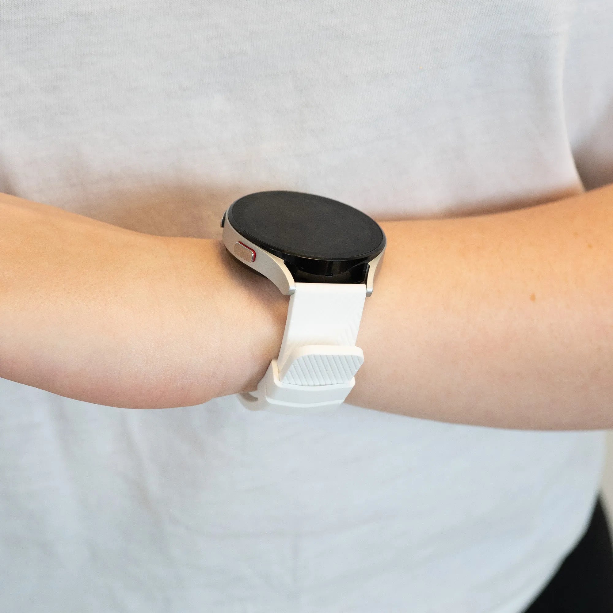 Bandz Bracelet silicone 'Deluxe' Gard Pro Health Smartwatch 3 - 41mm (blanc)