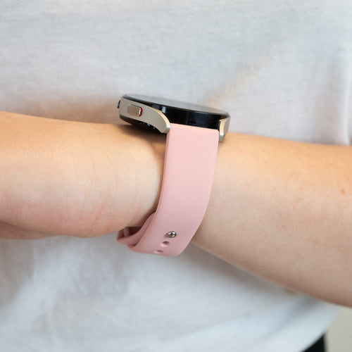 Silicone Sport Strap 'Deluxe', light pink, lifestyle photo