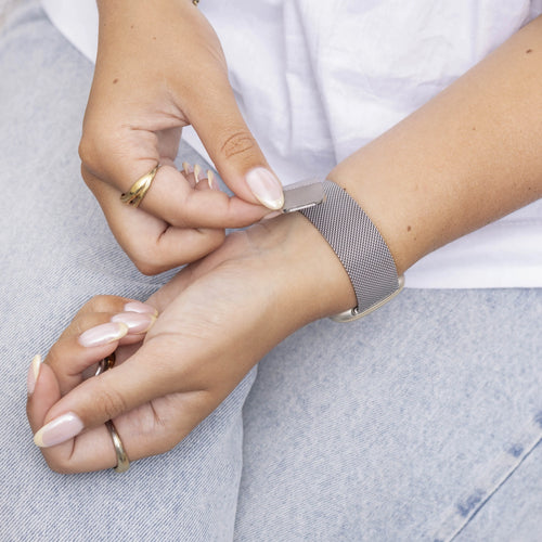 Bracelet Milanais Fitbit Versa 3 (argent)