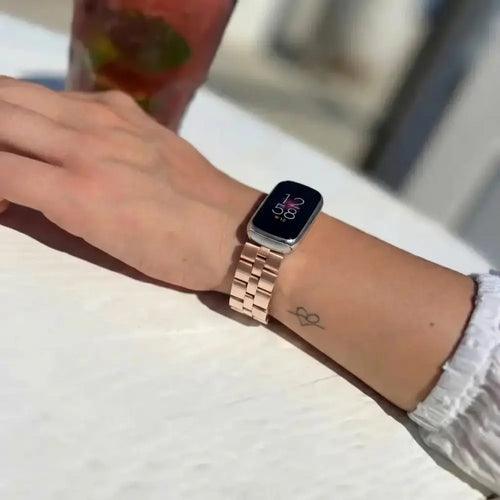 Fitbit Luxe stalen band (champagne goud)