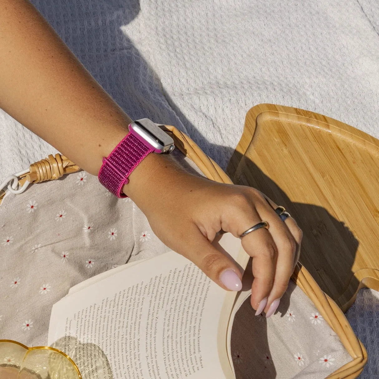 Bracelet nylon xoxo Wildhearts Apple Watch (pitaya)