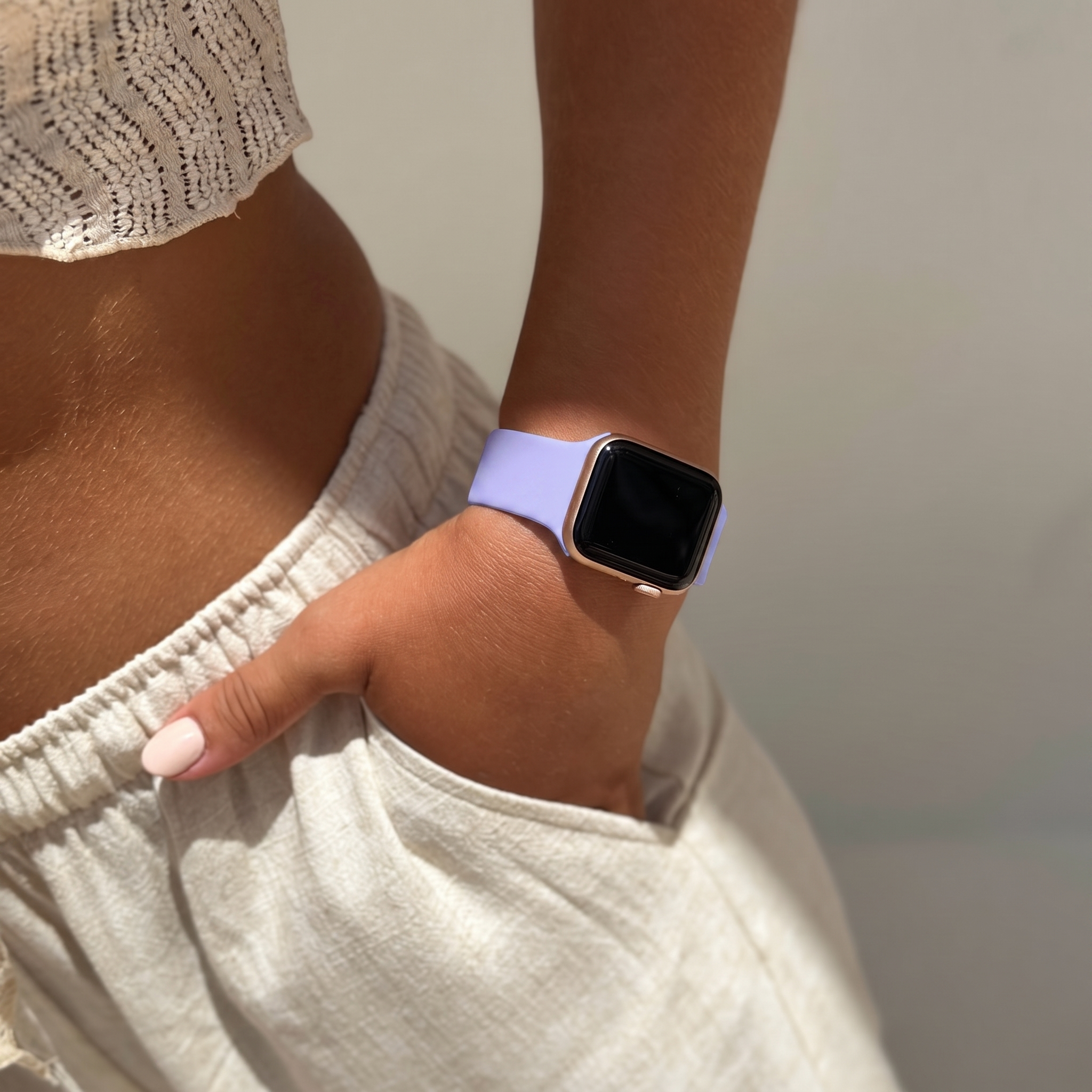 xoxo Wildhearts Bracelet silicone Apple Watch (mauve)
