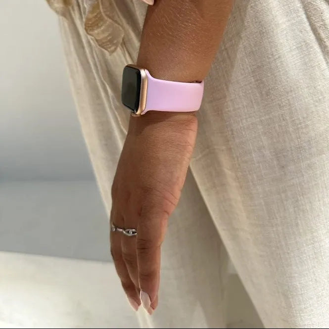 Bracelet silicone xoxo Wildhearts Apple Watch (rose vif)