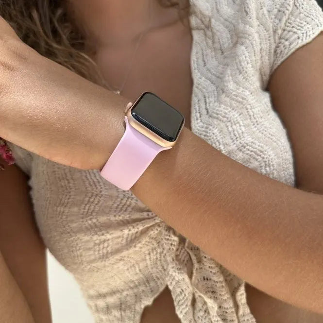 Bracelet silicone xoxo Wildhearts Apple Watch (rose vif)