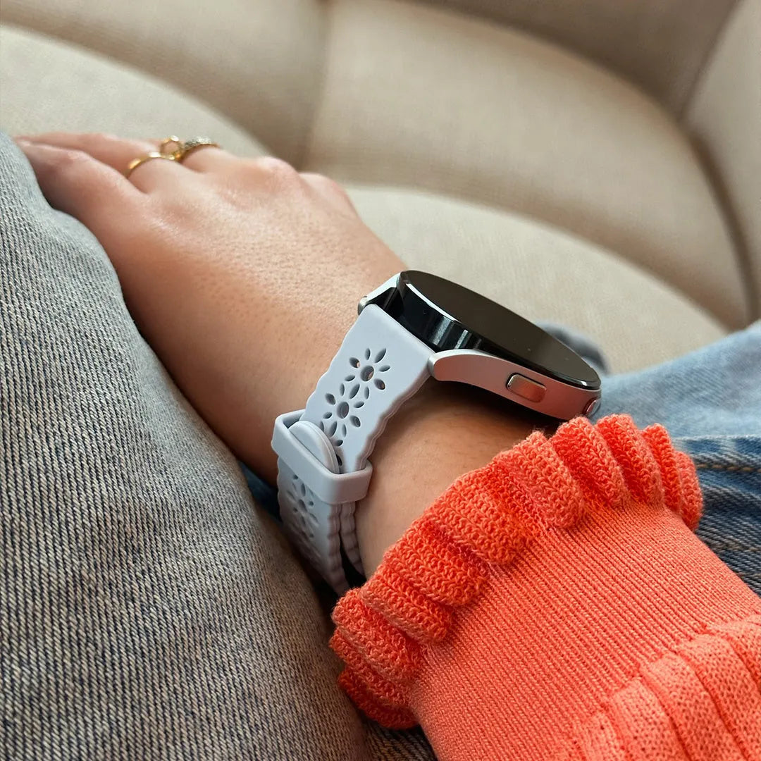 Bracelet de silicone avec relief Coros Pace 2 (brouillard bleu)