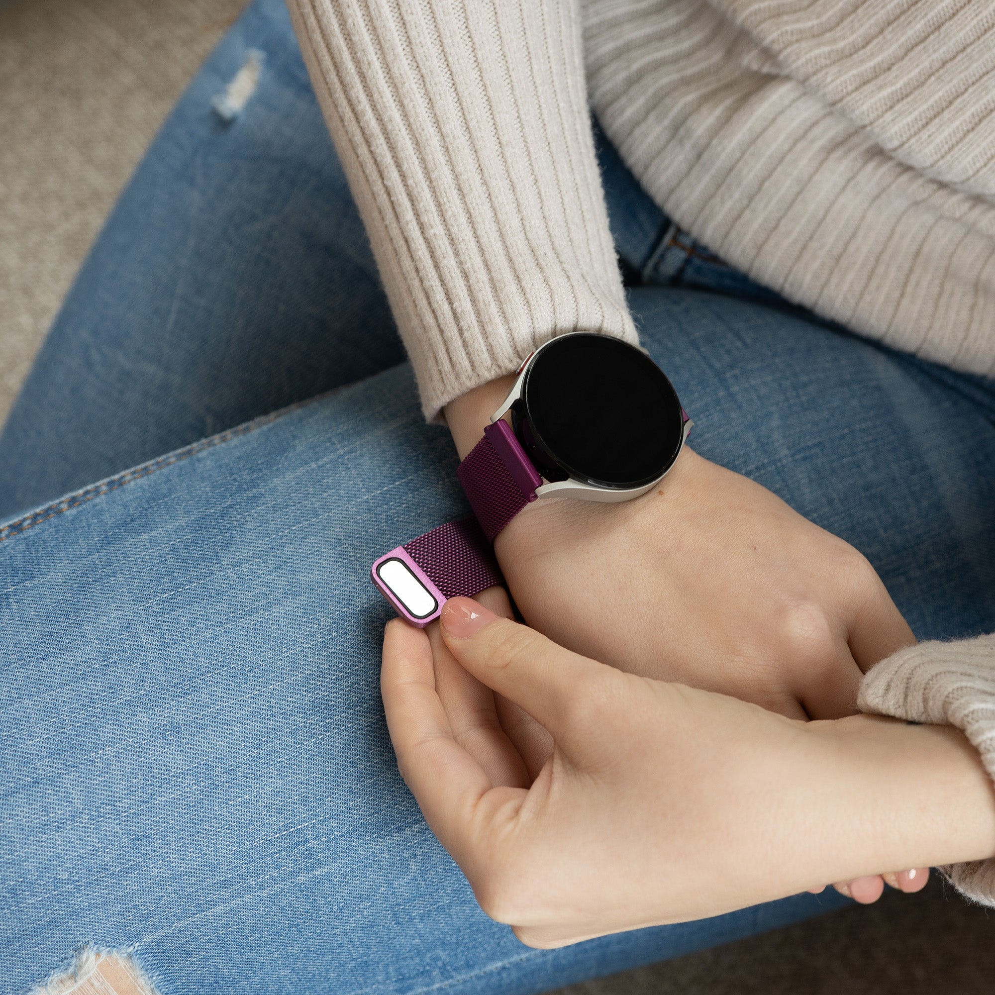 Bracelet Milanais Samsung Galaxy Watch 5 - 44mm (violet)