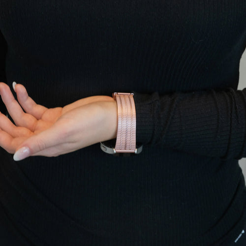 Bandz Bracelet acier ajustable Stahlgear Luna (rose sable)