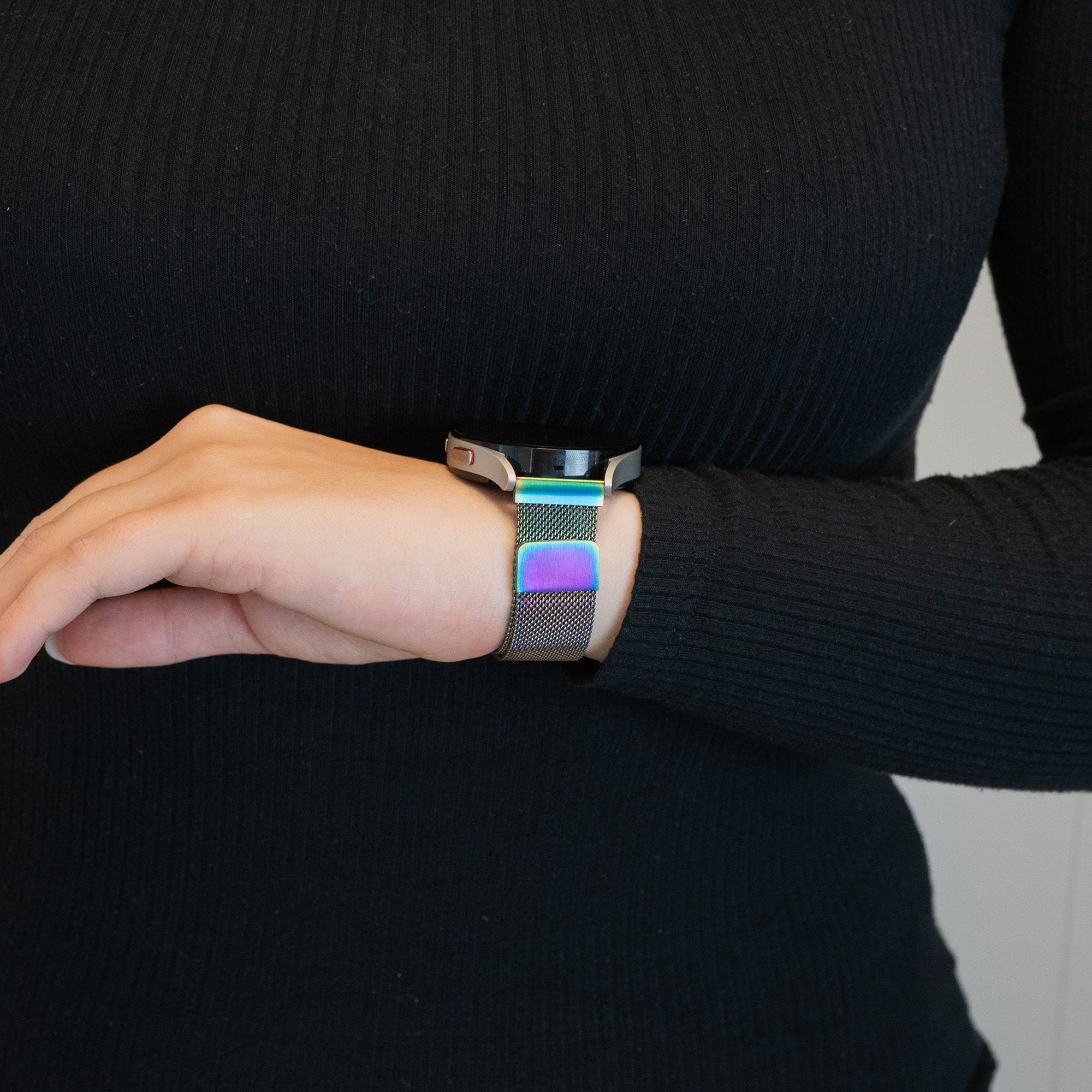 Bandz Bracelet milanais Garmin Venu 2 Plus (arc-en-ciel)