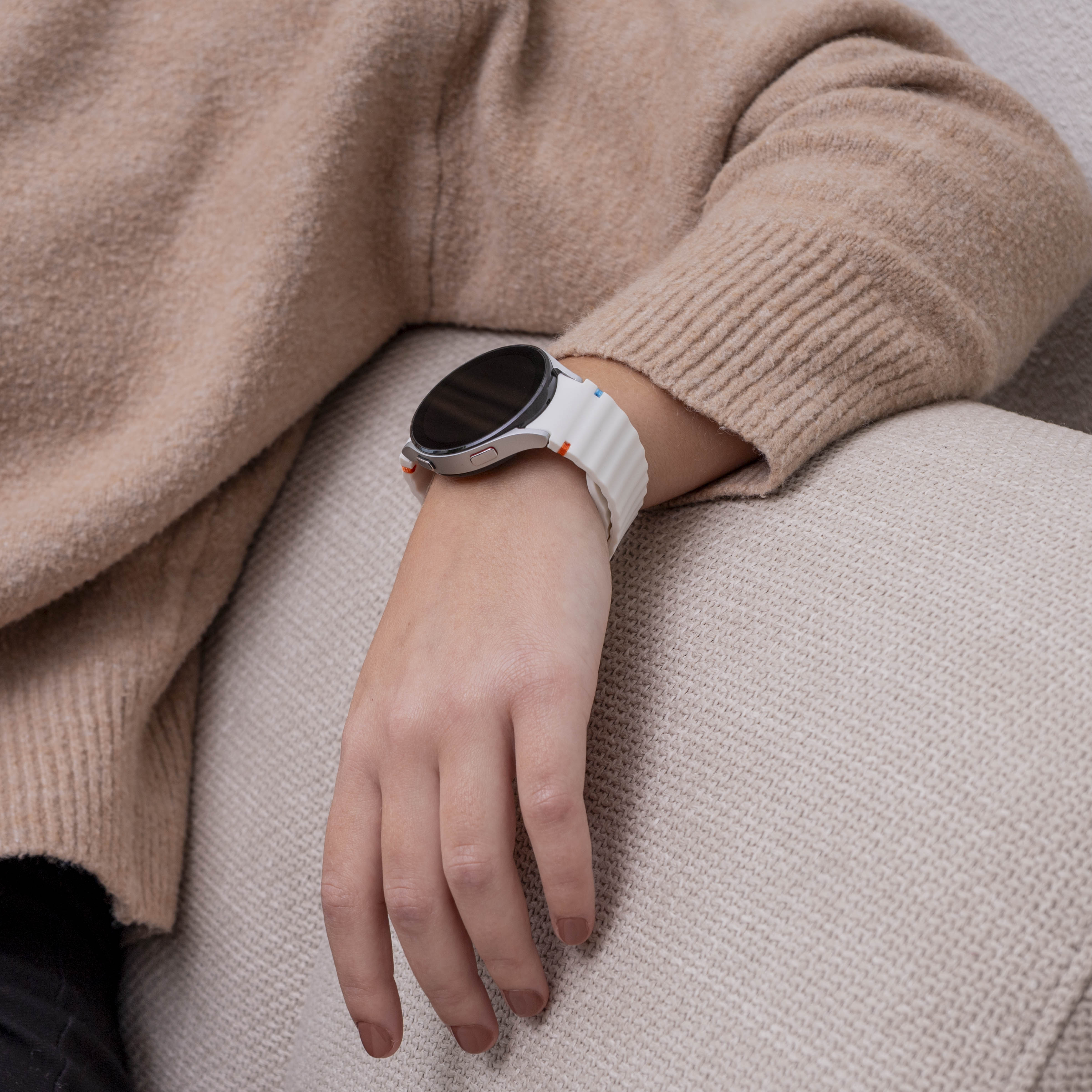 Bracelet Wave Samsung Galaxy Watch 5 44mm (blanc)