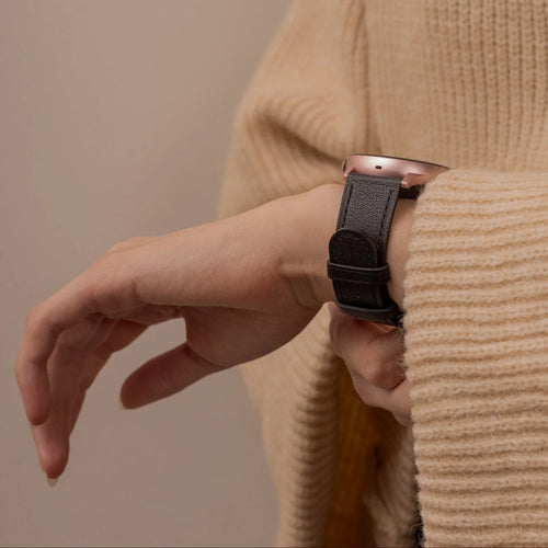 Bracelet cuir moderne Suunto Nautic S (noir)