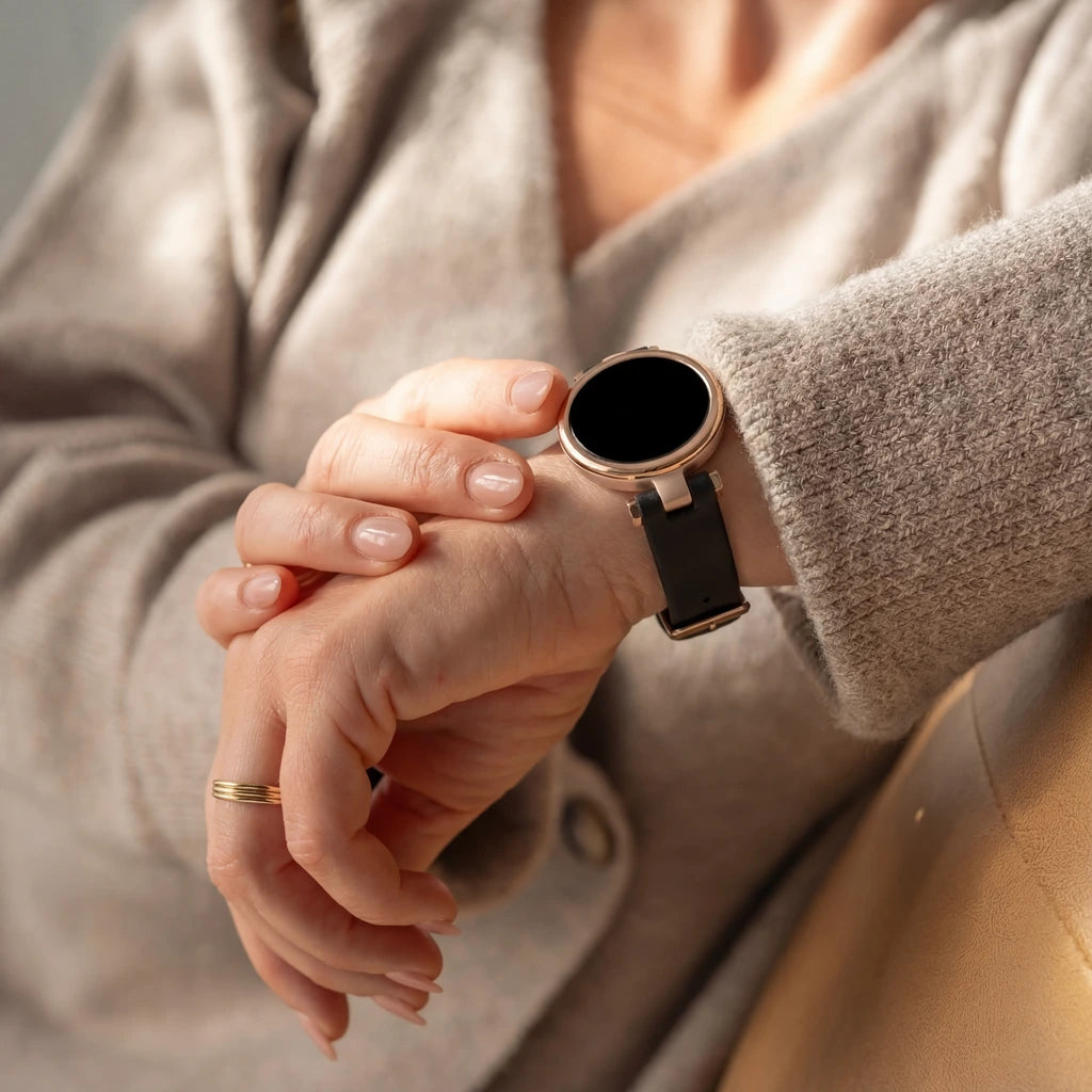 Bracelet cuir Garmin Lily (noir)